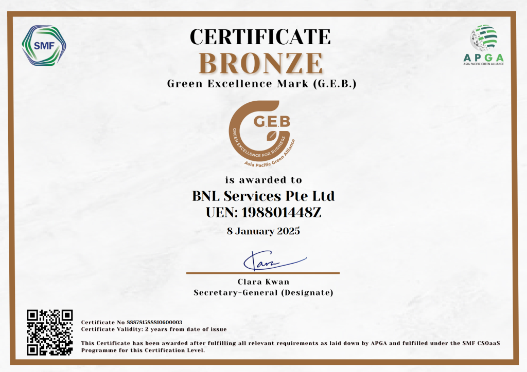 BNL Services Pte Ltd GEB Bronze